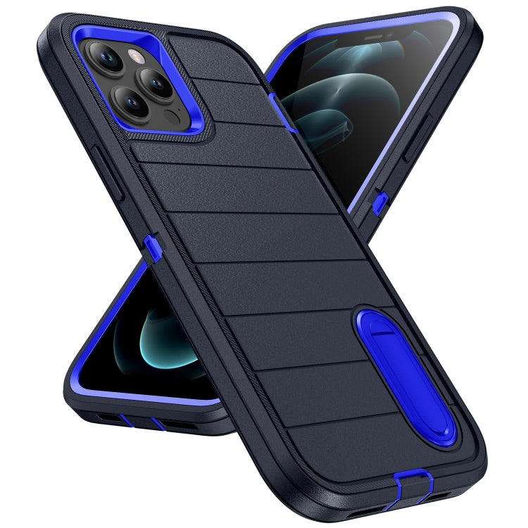 For iPhone 12 Pro Max Defender Gen2 Rugged PC + Silicone Phone Case with Holder