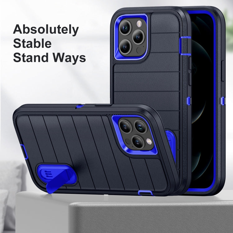 For iPhone 12 Pro Max Defender Gen2 Rugged PC + Silicone Phone Case with Holder