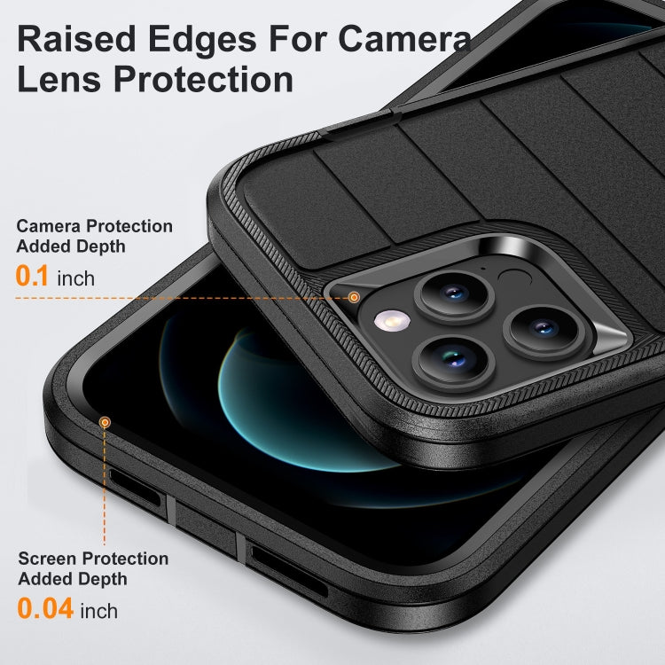 For iPhone 12 Pro Defender Gen2 Rugged PC + Silicone Phone Case with Holder