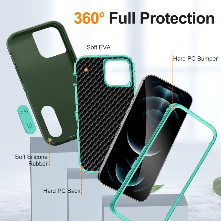 For iPhone 12 Pro Defender Gen2 Rugged PC + Silicone Phone Case with Holder