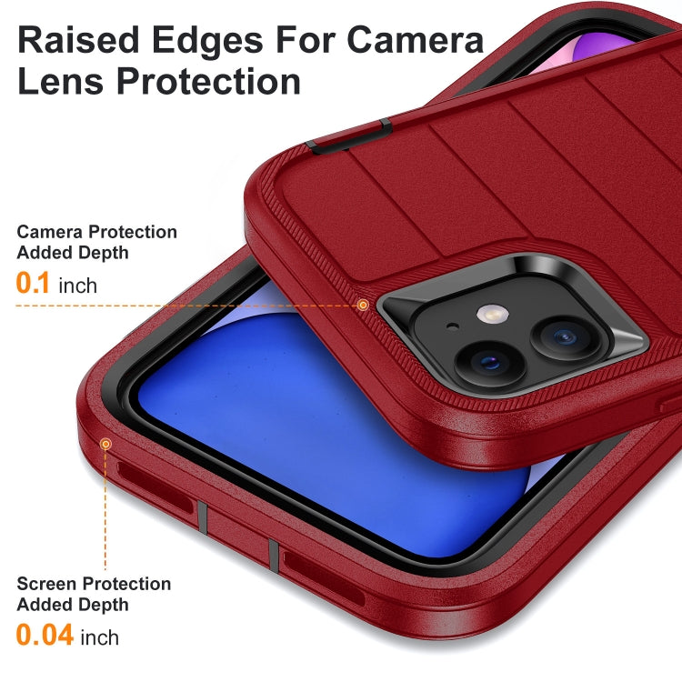 For iPhone 12 Defender Gen2 Rugged PC + Silicone Phone Case with Holder