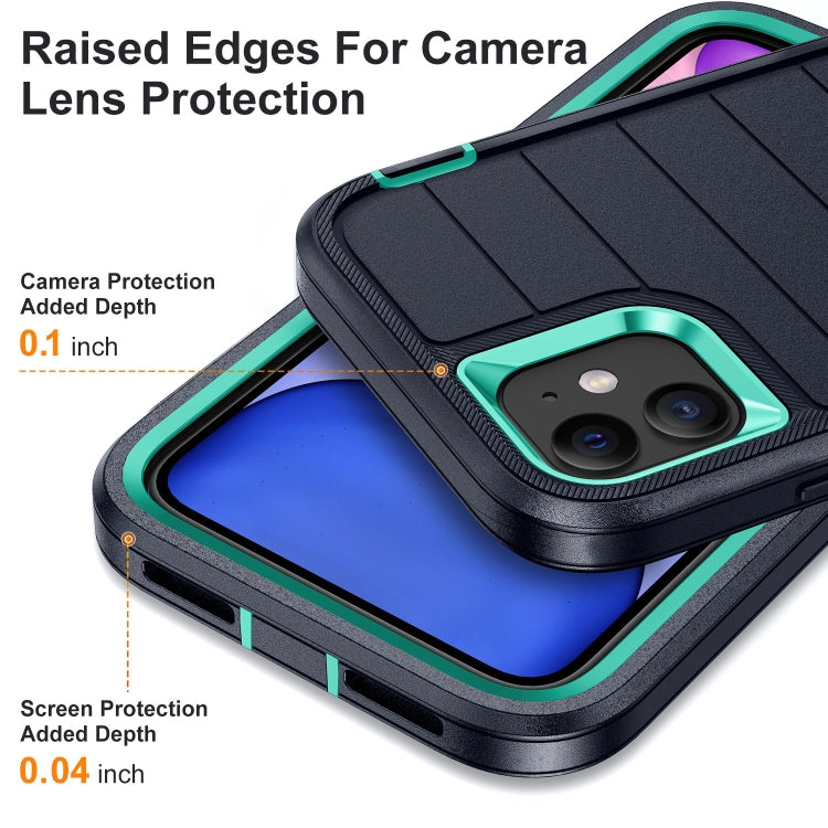 For iPhone 12 Defender Gen2 Rugged PC + Silicone Phone Case with Holder