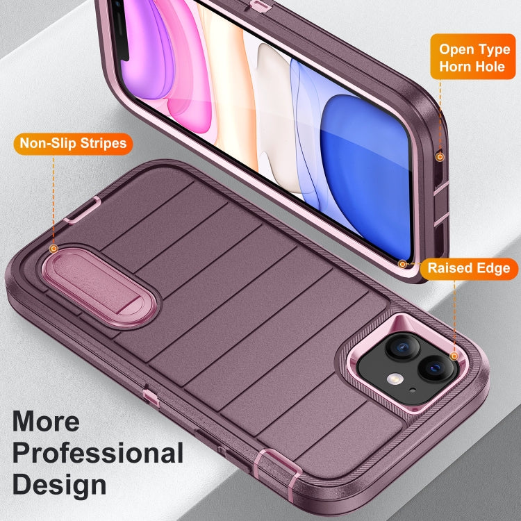 For iPhone 12 Defender Gen2 Rugged PC + Silicone Phone Case with Holder