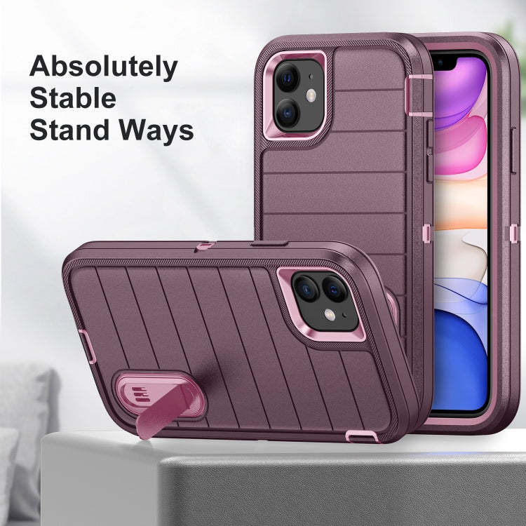 For iPhone 12 Defender Gen2 Rugged PC + Silicone Phone Case with Holder