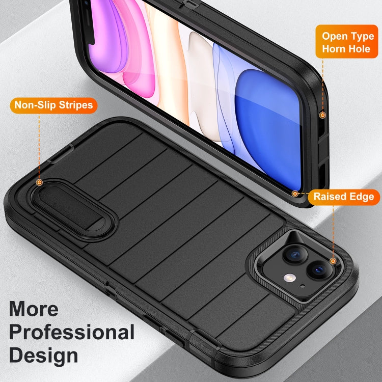 For iPhone 11 Defender Gen2 Rugged PC + Silicone Phone Case with Holder