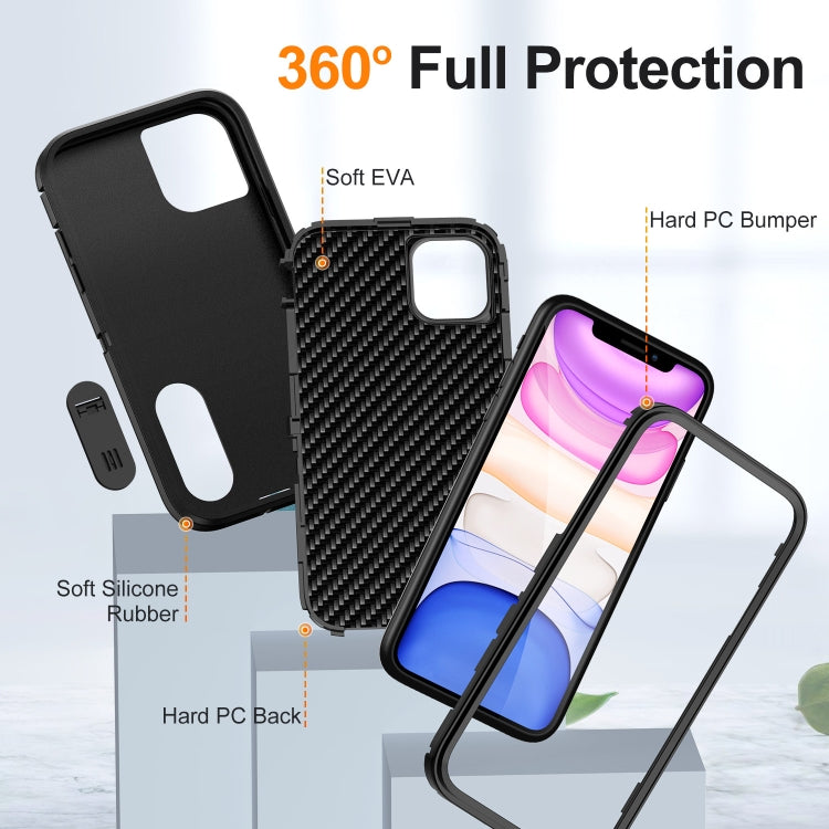 For iPhone 11 Defender Gen2 Rugged PC + Silicone Phone Case with Holder