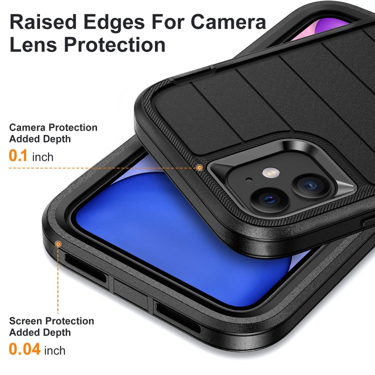 For iPhone 11 Defender Gen2 Rugged PC + Silicone Phone Case with Holder