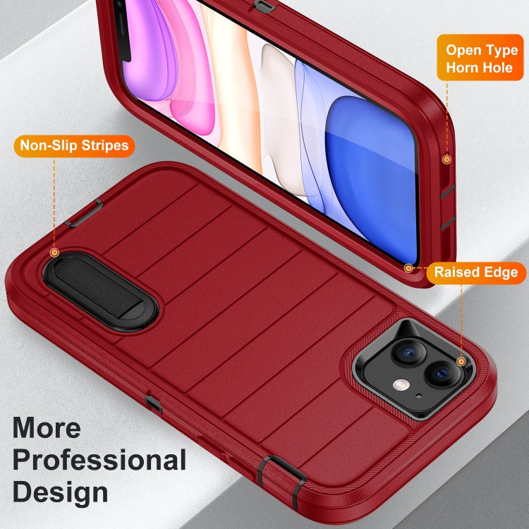 For iPhone 11 Defender Gen2 Rugged PC + Silicone Phone Case with Holder