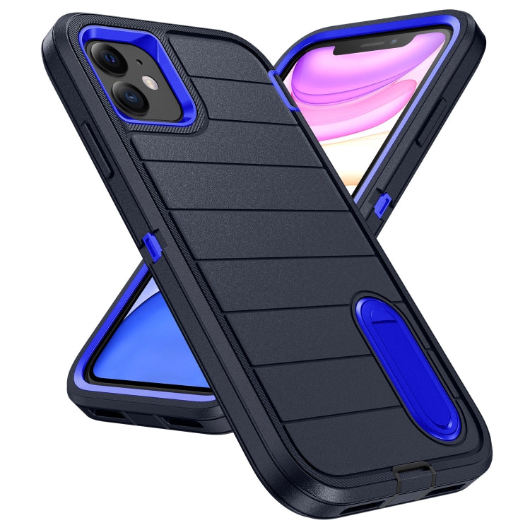 For iPhone 11 Defender Gen2 Rugged PC + Silicone Phone Case with Holder