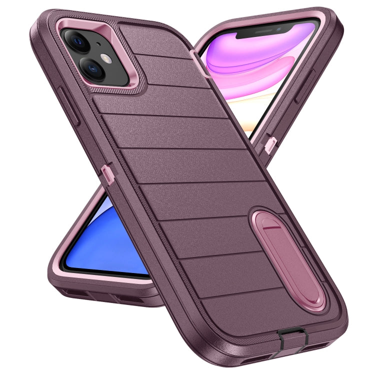 For iPhone 11 Defender Gen2 Rugged PC + Silicone Phone Case with Holder
