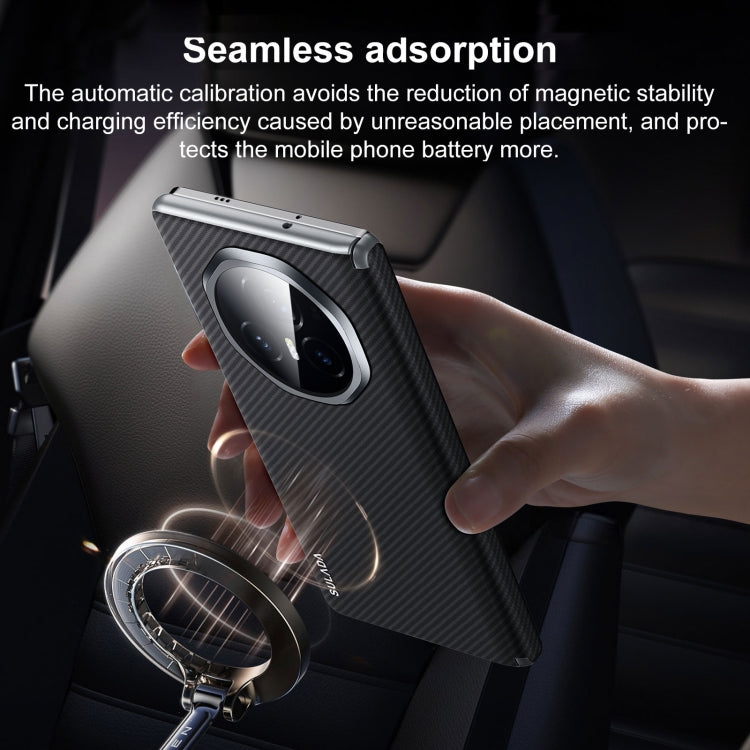For Honor Magic V3 SULADA 600D Kevlar Texture PC Shockproof Phone Case