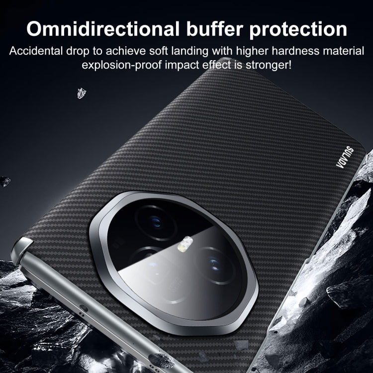 For Honor Magic V3 SULADA 600D Kevlar Texture PC Shockproof Phone Case