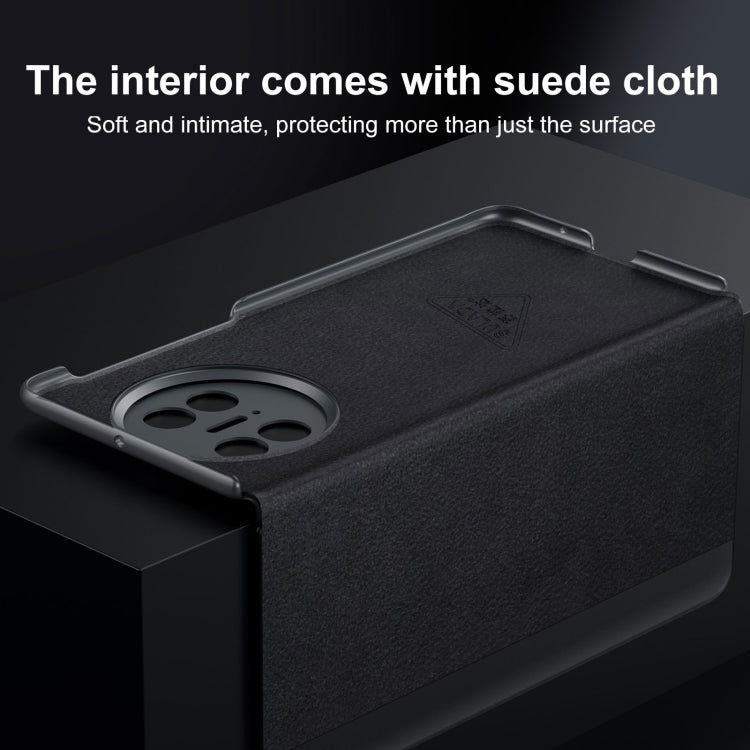 For Huawei Mate X5 / X3 SULADA Smart Series Wristband Holder Smart View Window Genuine Leather Phone Case