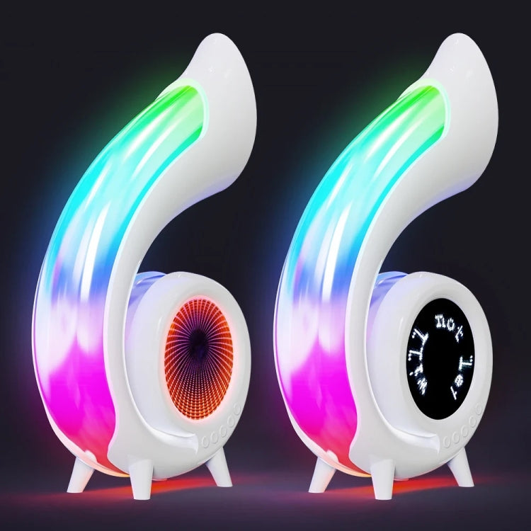 G69 Abyss Light RGB Colorful Desktop Bluetooth Speaker - White