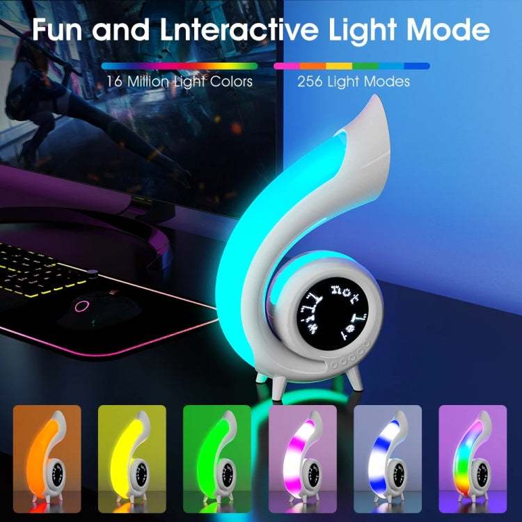 G69 Abyss Light RGB Colorful Desktop Bluetooth Speaker - White