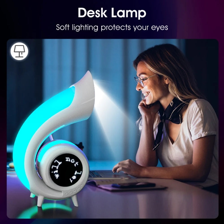 G69 Abyss Light RGB Colorful Desktop Bluetooth Speaker - White