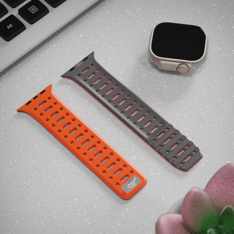 For Apple Watch SE 44mm Single Pin Magnetic Silicone Watch Band