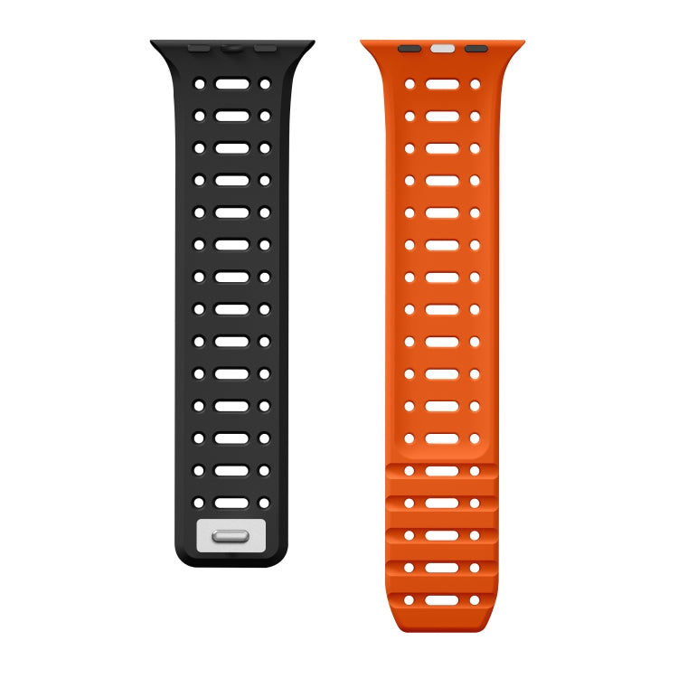 For Apple Watch SE 44mm Single Pin Magnetic Silicone Watch Band