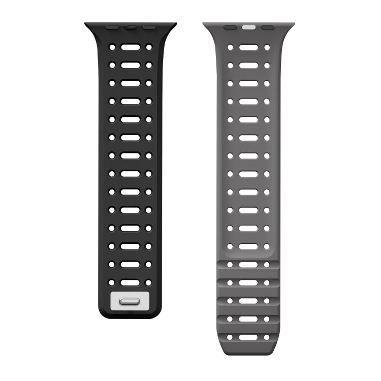 For Apple Watch SE 44mm Single Pin Magnetic Silicone Watch Band
