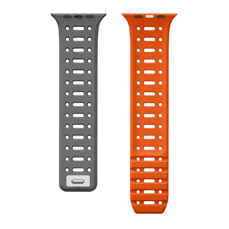 For Apple Watch SE 44mm Single Pin Magnetic Silicone Watch Band