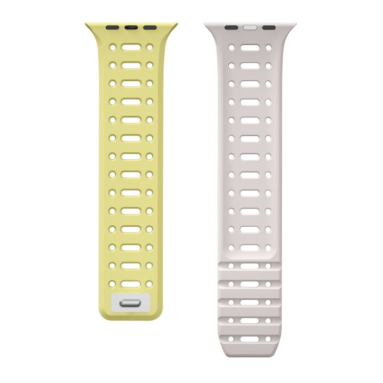 For Apple Watch SE 44mm Single Pin Magnetic Silicone Watch Band