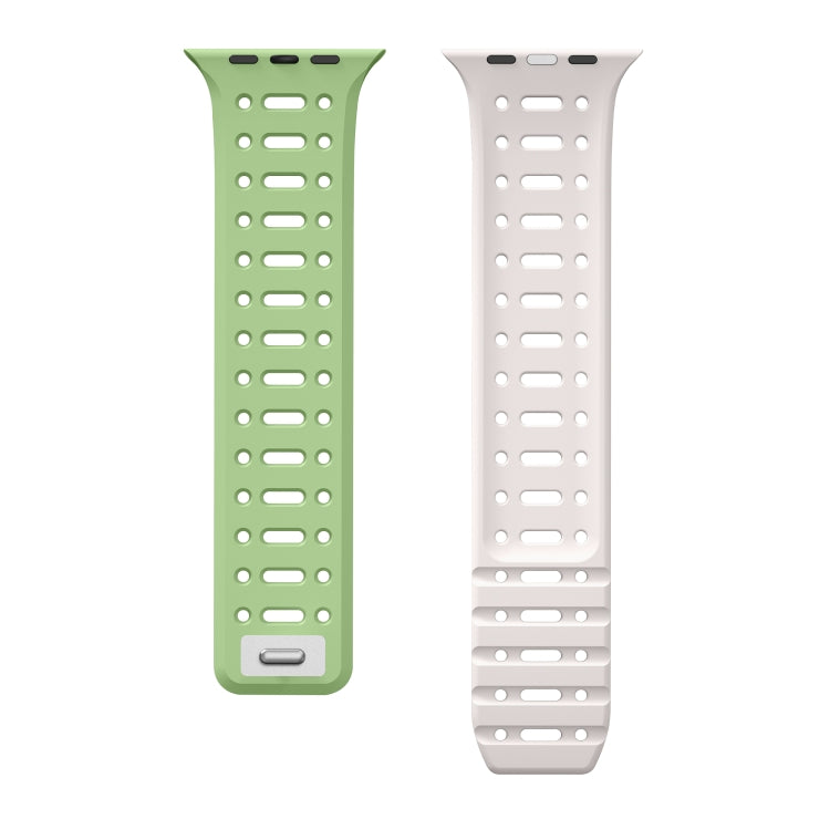 For Apple Watch Series 3 42mm Single Pin Magnetic Silicone Watch Band