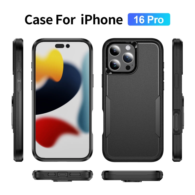 For iPhone 16 Pro Max Pioneer Armor Heavy Duty PC + TPU Phone Case