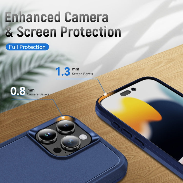 For iPhone 16 Pro Max Pioneer Armor Heavy Duty PC + TPU Phone Case