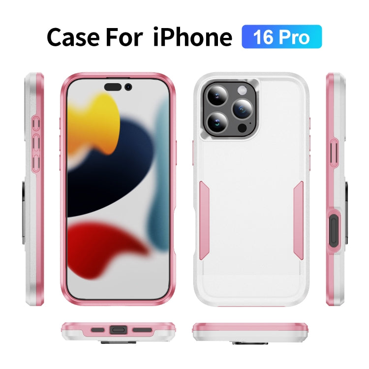 For iPhone 16 Pro Pioneer Armor Heavy Duty PC + TPU Phone Case