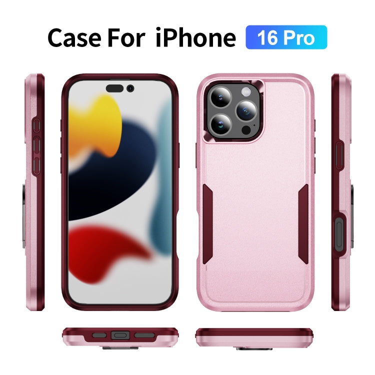 For iPhone 16 Pro Pioneer Armor Heavy Duty PC + TPU Phone Case