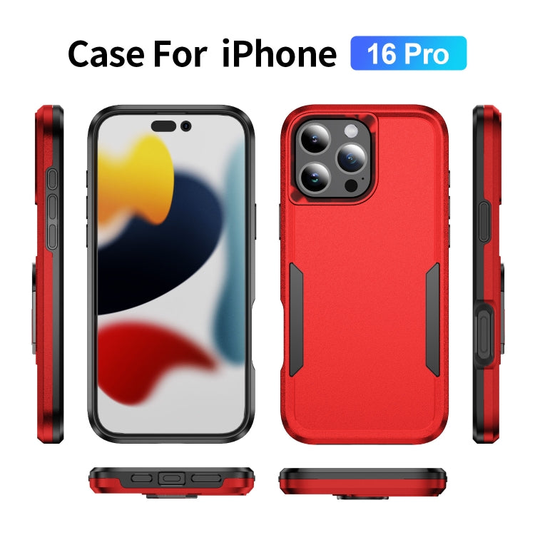 For iPhone 16 Pro Pioneer Armor Heavy Duty PC + TPU Phone Case