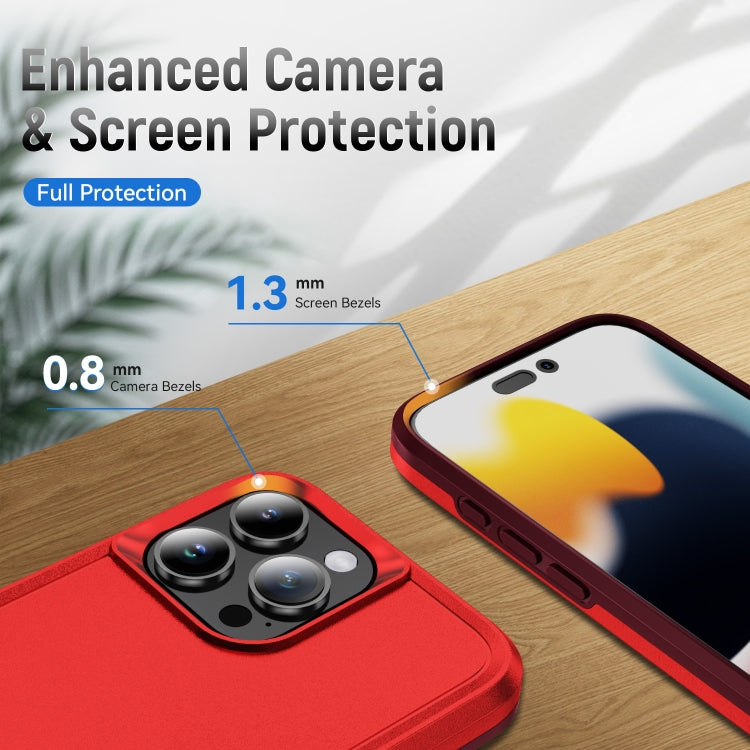 For iPhone 16 Pro Pioneer Armor Heavy Duty PC + TPU Phone Case