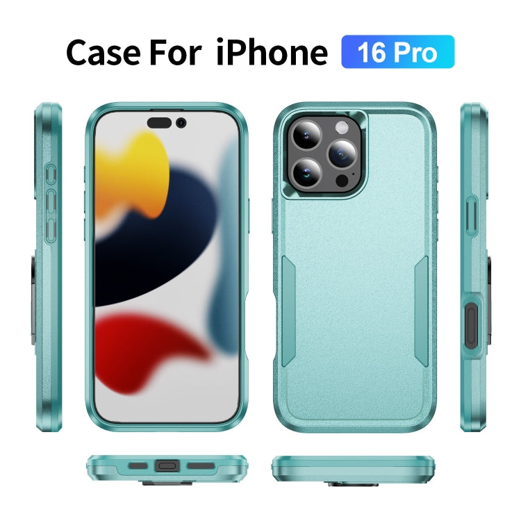 For iPhone 16 Pro Pioneer Armor Heavy Duty PC + TPU Phone Case