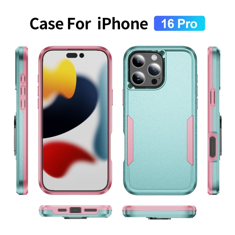 For iPhone 16 Pro Pioneer Armor Heavy Duty PC + TPU Phone Case