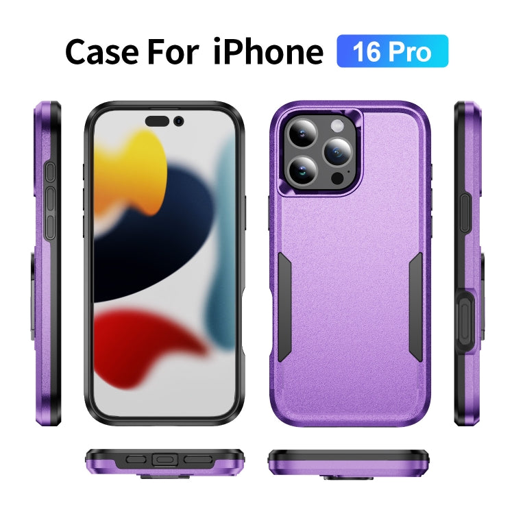 For iPhone 16 Pro Pioneer Armor Heavy Duty PC + TPU Phone Case