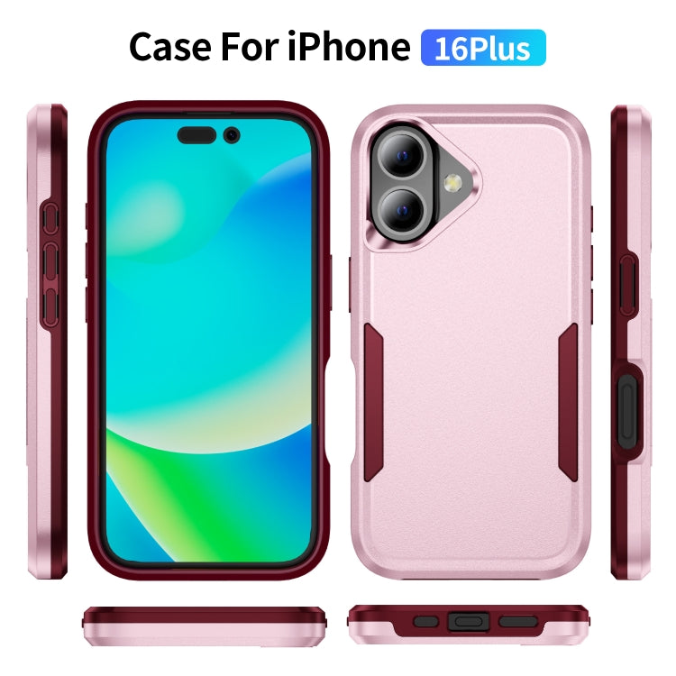 For iPhone 16 Plus Pioneer Armor Heavy Duty PC + TPU Phone Case