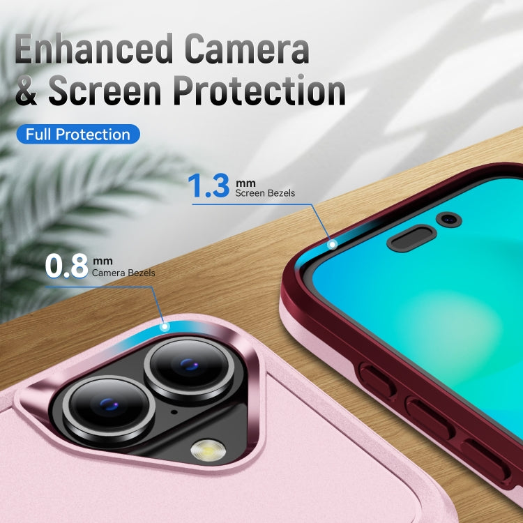 For iPhone 16 Plus Pioneer Armor Heavy Duty PC + TPU Phone Case