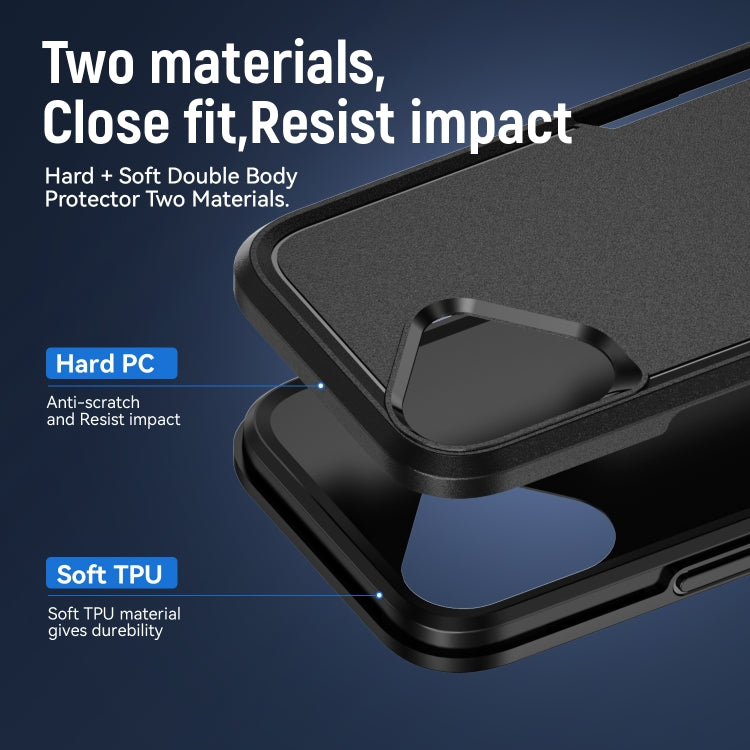 For iPhone 16 Plus Pioneer Armor Heavy Duty PC + TPU Phone Case