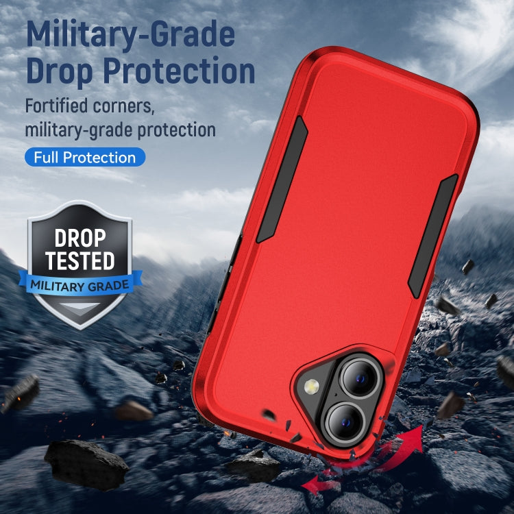 For iPhone 16 Plus Pioneer Armor Heavy Duty PC + TPU Phone Case