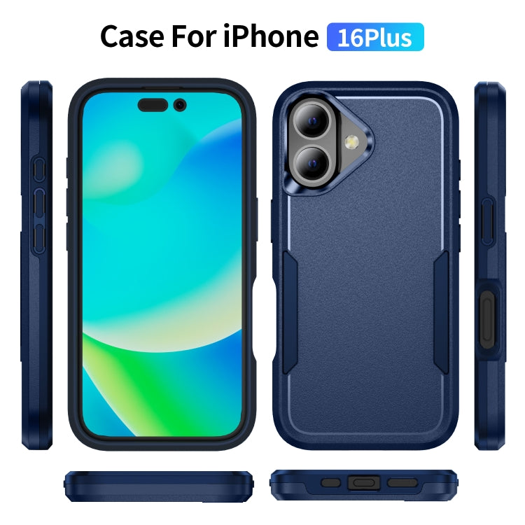 For iPhone 16 Plus Pioneer Armor Heavy Duty PC + TPU Phone Case