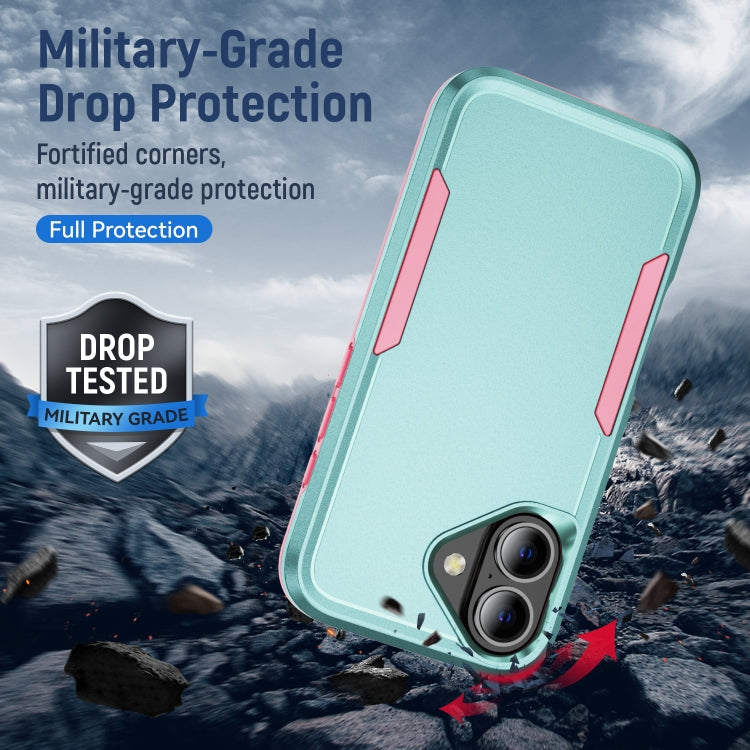For iPhone 16 Plus Pioneer Armor Heavy Duty PC + TPU Phone Case