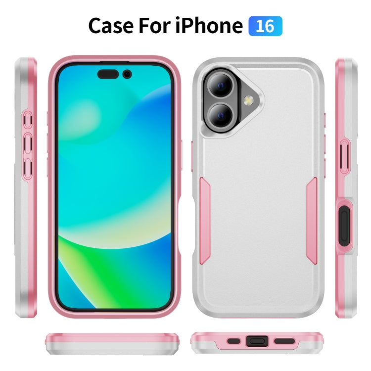 For iPhone 16 Pioneer Armor Heavy Duty PC + TPU Phone Case