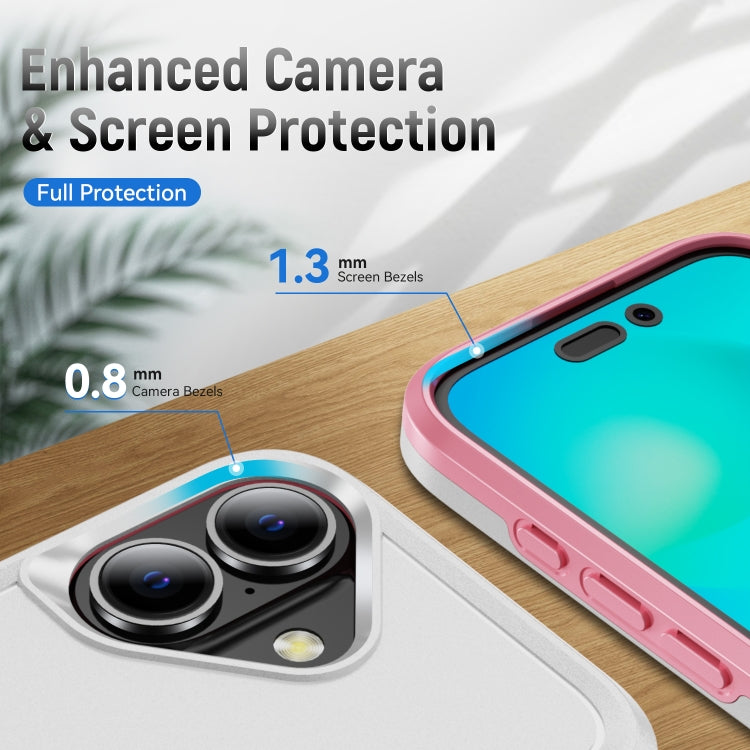 For iPhone 16 Pioneer Armor Heavy Duty PC + TPU Phone Case