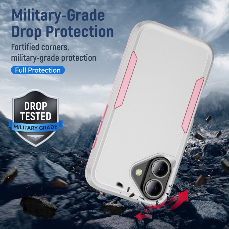 For iPhone 16 Pioneer Armor Heavy Duty PC + TPU Phone Case