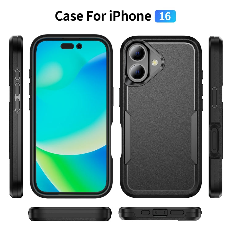 For iPhone 16 Pioneer Armor Heavy Duty PC + TPU Phone Case