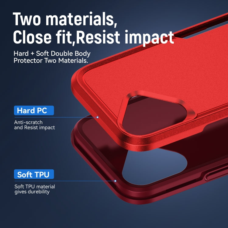 For iPhone 16 Pioneer Armor Heavy Duty PC + TPU Phone Case