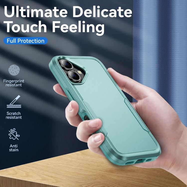 For iPhone 16 Pioneer Armor Heavy Duty PC + TPU Phone Case