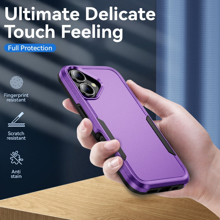 For iPhone 16 Pioneer Armor Heavy Duty PC + TPU Phone Case