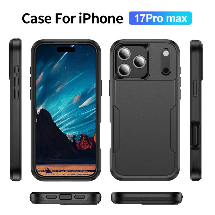 For iPhone 17 Pro Max Pioneer Armor Heavy Duty PC + TPU Phone Case