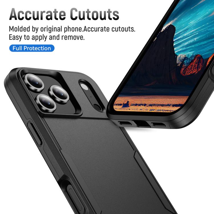 For iPhone 17 Pro Max Pioneer Armor Heavy Duty PC + TPU Phone Case